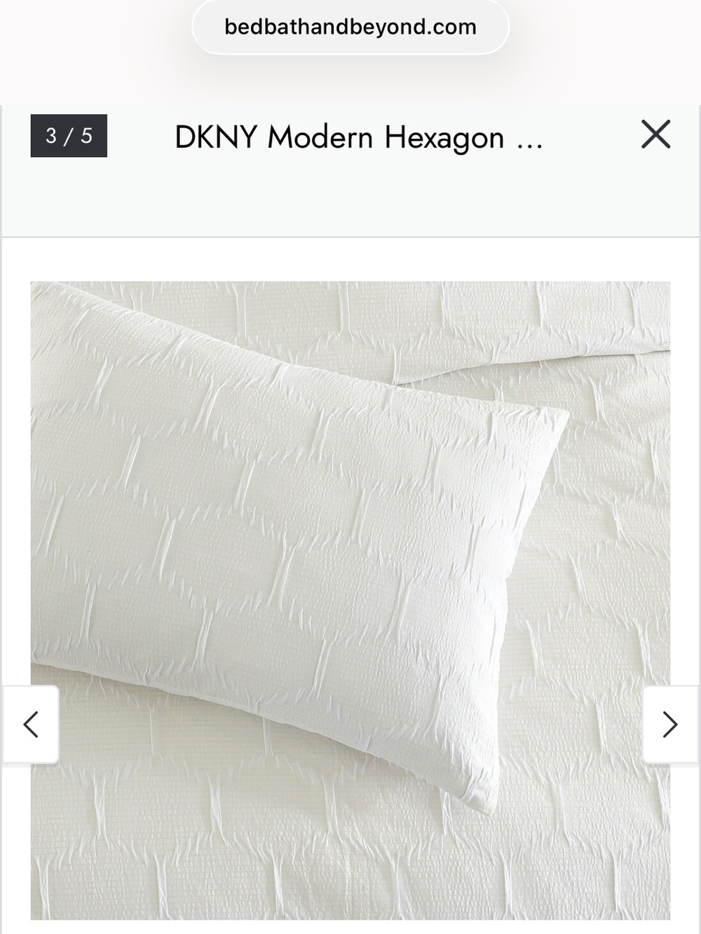 DKNY Modern Hexagon Duvet Set